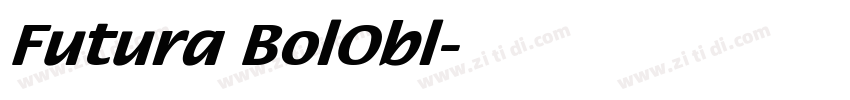 Futura BolObl字体转换